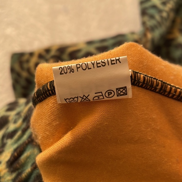 fuzzy cotton/polyester leggings - Picture 4 of 4